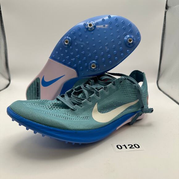 NIKE ZoomX Dragonfly 2 Men's Size 9 Denim Turquoise Missing Hardware - Picture 1 of 9